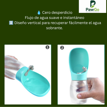 Botella de agua para perros 300ML 3 colores