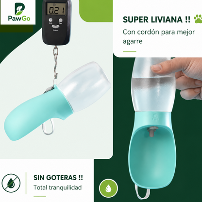 Botella de agua para perros 300ML 3 colores